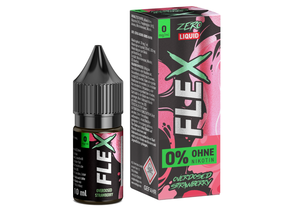 Revoltage - FLEX - Overdosed Strawberry - Nikotinsalz Liquid 0 mg/ml 15er Packung