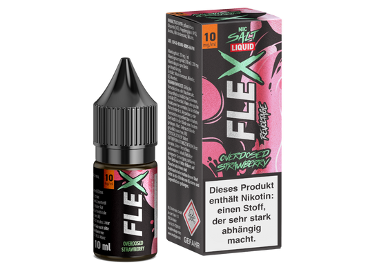 Revoltage - FLEX - Overdosed Strawberry - Nikotinsalz Liquid 10 mg/ml 450er Packung
