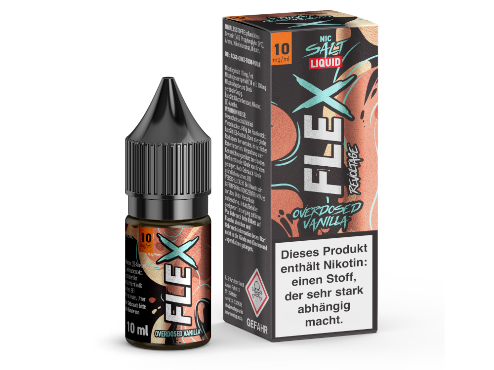 Revoltage - FLEX - Overdosed Vanilla - Nikotinsalz Liquid 10 mg/ml 15er Packung