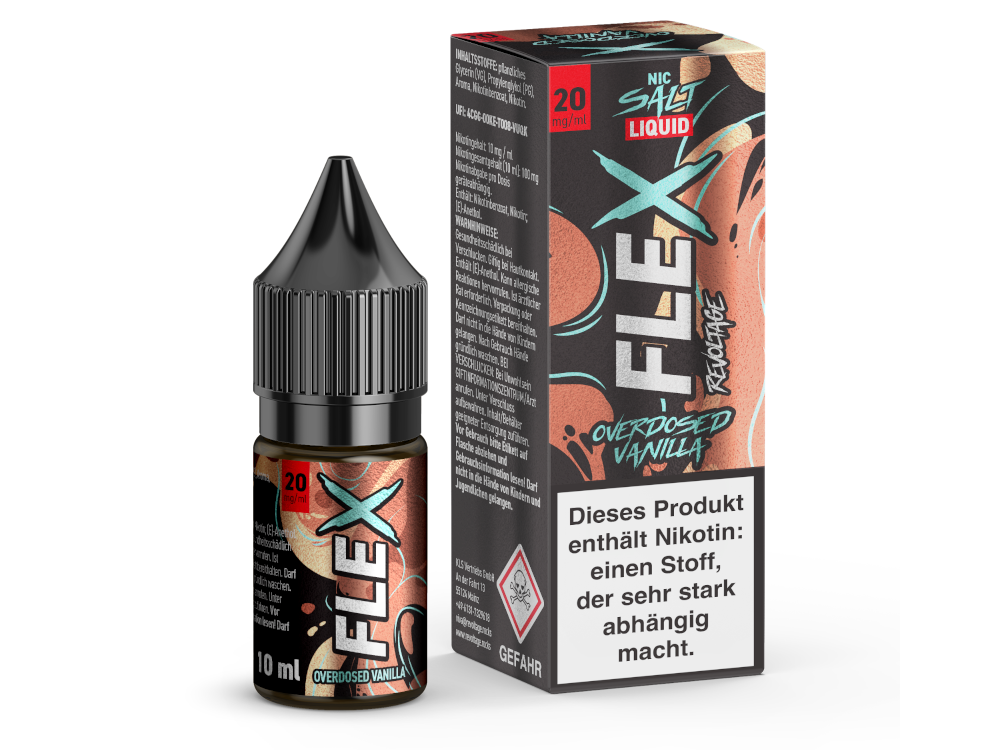 Revoltage - FLEX - Overdosed Vanilla - Nikotinsalz Liquid 20 mg/ml 450er Packung