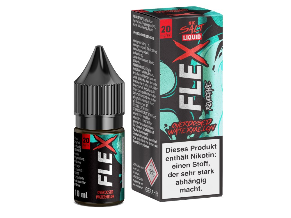 Revoltage - FLEX - Overdosed Watermelon - Nikotinsalz Liquid 20 mg/ml 15er Packung