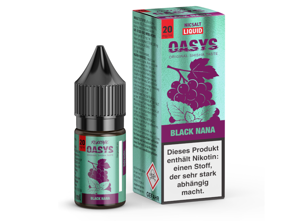 Revoltage - OASYS - Black Nana - Hybrid Nikotinsalz Liquid 20 mg/ml 15er Packung