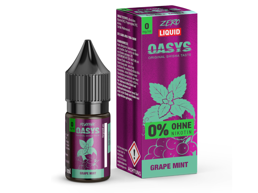 Revoltage - OASYS - Grape Mint - Hybrid Nikotinsalz Liquid 0 mg/ml 15er Packung