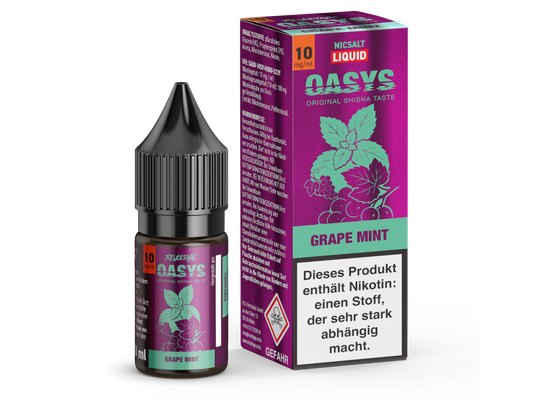 Revoltage - OASYS - Grape Mint - Hybrid Nikotinsalz Liquid 10 mg/ml 15er Packung