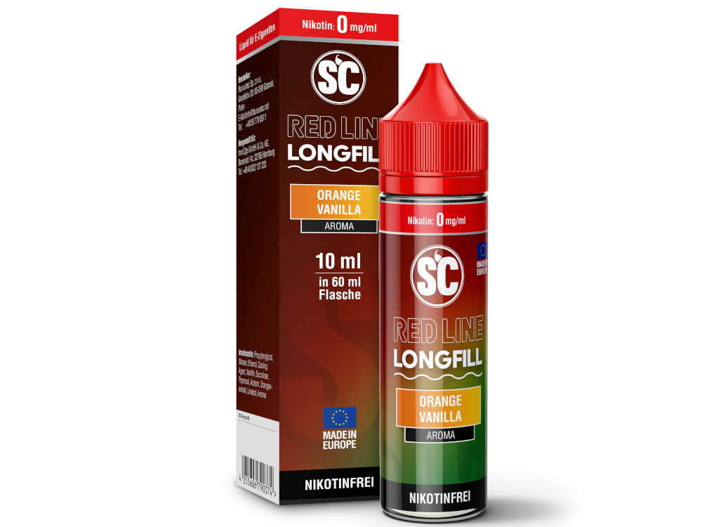 SC - Red Line - Aroma Orange Vanilla 10 ml 160er Packung