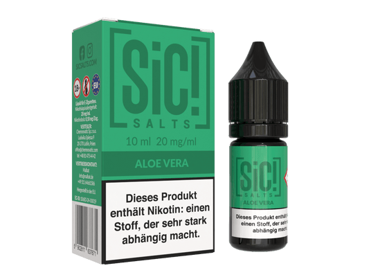 SiC! Salts - Aloe Vera - Nikotinsalz Liquid 20 mg/ml 5er Packung