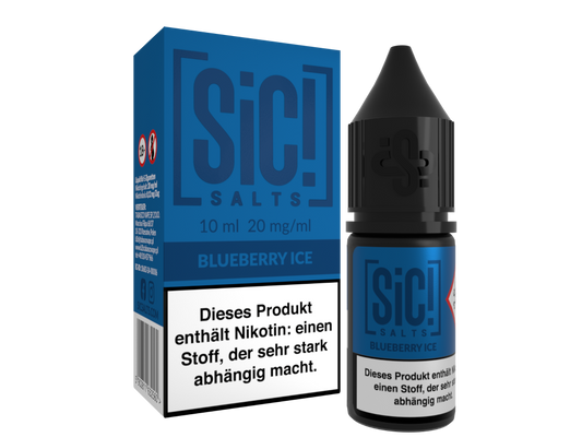 SiC! Salts - Blueberry Ice - Nikotinsalz Liquid 20 mg/ml 5er Packung