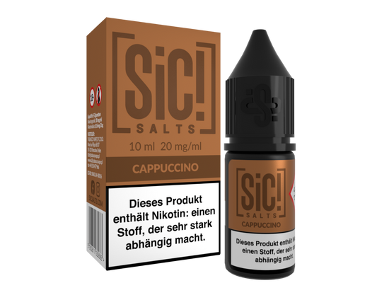 SiC! Salts - Cappuccino - Nikotinsalz Liquid 20 mg/ml 5er Packung