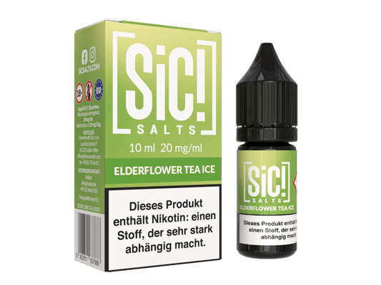 SiC! Salts - Elderflower Tea Ice - Nikotinsalz Liquid 20 mg/ml 5er Packung