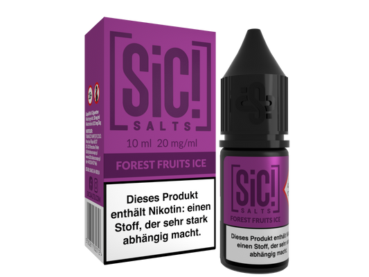 SiC! Salts - Forest Fruits Ice - Nikotinsalz Liquid 20 mg/ml 5er Packung