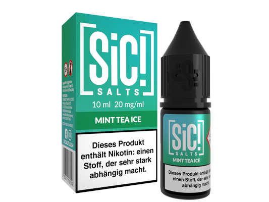 SiC! Salts - Mint Tea Ice - Nikotinsalz Liquid 20 mg/ml 5er Packung