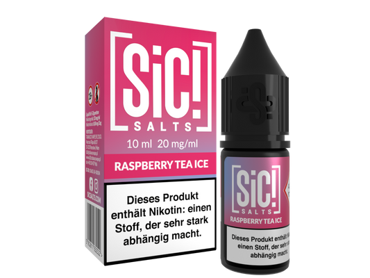 SiC! Salts - Raspberry Tea Ice - Nikotinsalz Liquid 20 mg/ml