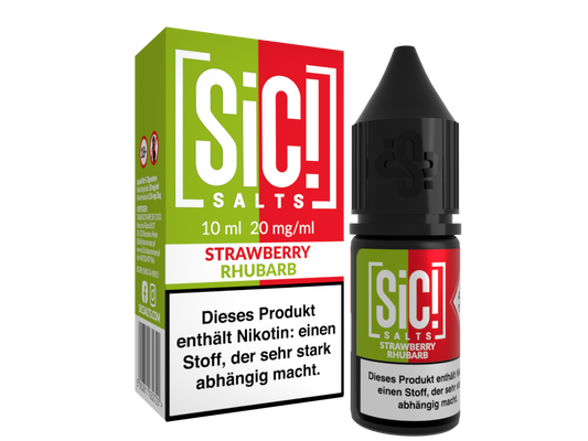 SiC! Salts - Strawberry Rhubarb - Nikotinsalz Liquid 20 mg/ml