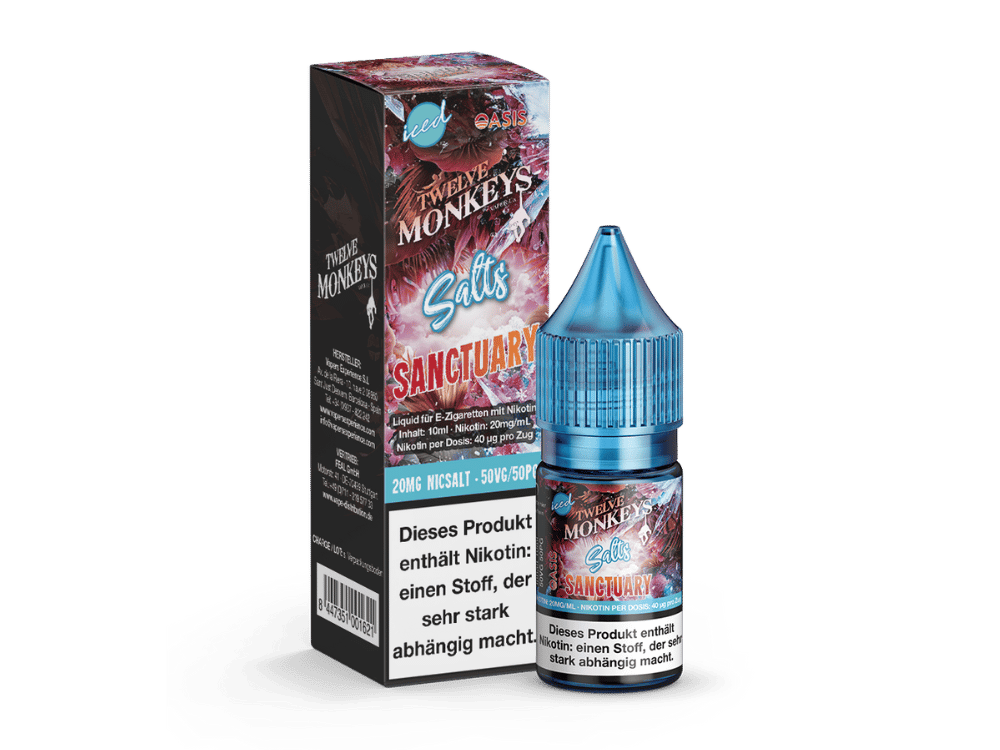 Twelve Monkeys - Iced - Sanctuary - Nikotinsalz Liquid 20 mg/ml 10er Packung