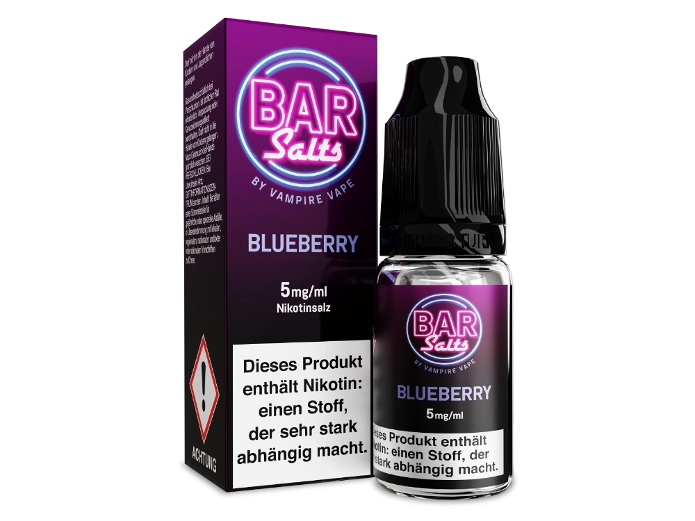 Vampire Vape - Bar Salts - Blueberry - Nikotinsalz Liquid 5 mg/ml 10er Packung