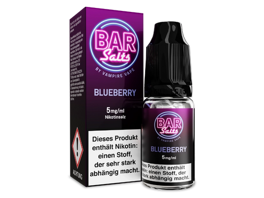 Vampire Vape - Bar Salts - Blueberry - Nikotinsalz Liquid 5 mg/ml 10er Packung