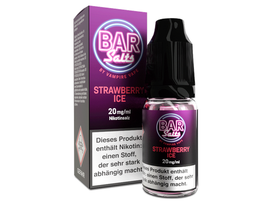 Vampire Vape - Bar Salts - Strawberry Ice - Nikotinsalz Liquid 20 mg/ml 10er Packung