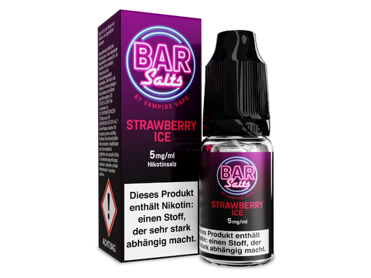 Vampire Vape - Bar Salts - Strawberry Ice - Nikotinsalz Liquid 5 mg/ml