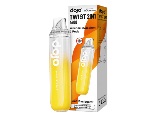 Vaporesso - Dojo - Twist 2in1 Akku 950 mAh (Basisgerät) gelb 10er Packung