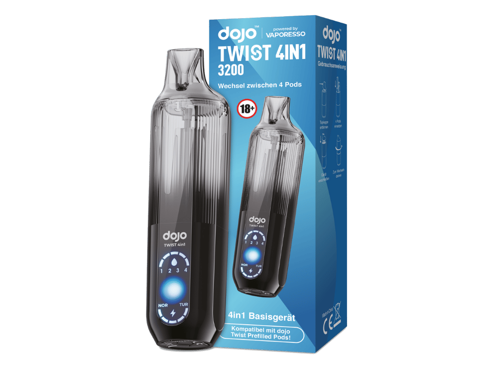 Vaporesso - Dojo - Twist 4in1 Akku 950 mAh (Basisgerät) schwarz 50er Packung
