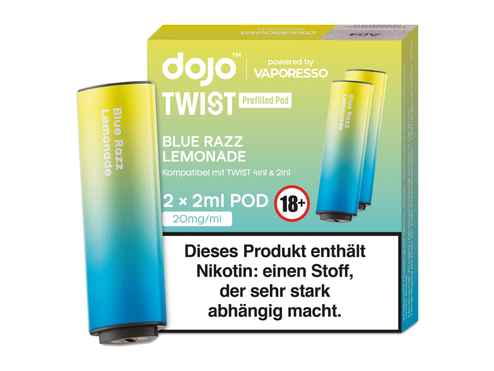 Vaporesso - Dojo - Twist Pod Blue Razz Lemonade 20 mg/ml (2 Stück pro Packung) 10er Packung