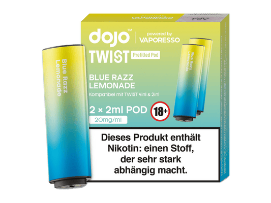 Vaporesso - Dojo - Twist Pod Blue Razz Lemonade 20 mg/ml (2 Stück pro Packung) 10er Packung