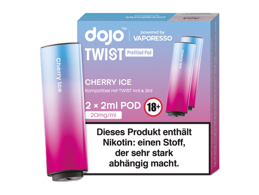 Vaporesso - Dojo - Twist Pod Cherry Ice 20 mg/ml (2 Stück pro Packung) 400er Packung