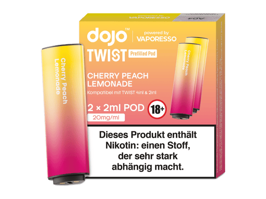 Vaporesso - Dojo - Twist Pod Cherry Peach Lemonade 20 mg/ml (2 Stück pro Packung)