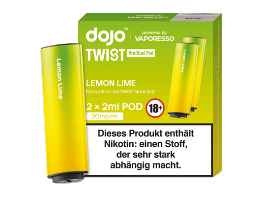 Vaporesso - Dojo - Twist Pod Lemon Lime 20 mg/ml (2 Stück pro Packung) 10er Packung