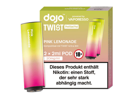 Vaporesso - Dojo - Twist Pod Pink Lemonade 20 mg/ml (2 Stück pro Packung) 400er Packung