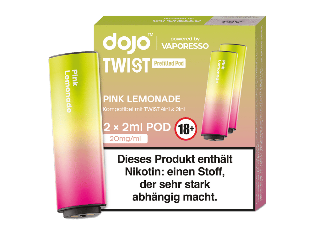 Vaporesso - Dojo - Twist Pod Pink Lemonade 20 mg/ml (2 Stück pro Packung) 10er Packung