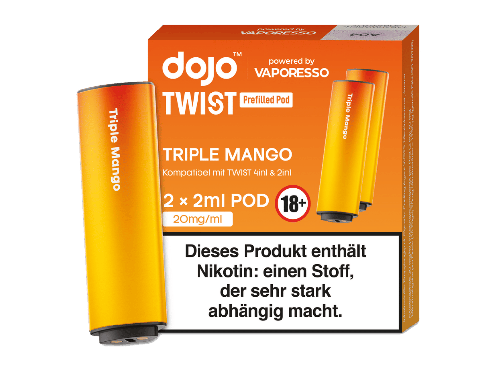 Vaporesso - Dojo - Twist Pod Triple Mango 20 mg/ml (2 Stück pro Packung) 400er Packung