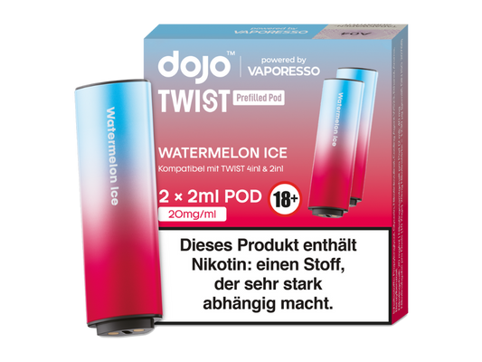 Vaporesso - Dojo - Twist Pod Watermelon Ice 20 mg/ml (2 Stück pro Packung)
