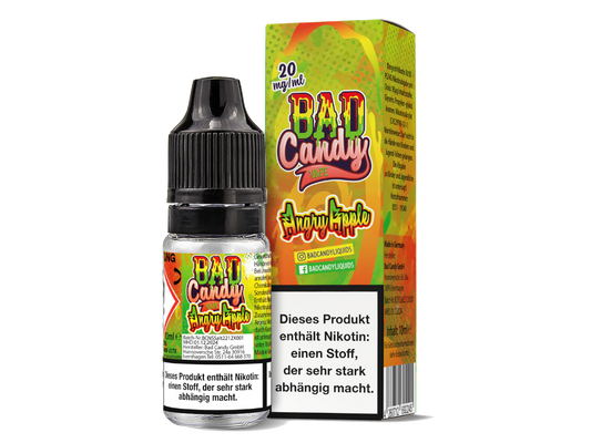 Bad Candy Liquids - Angry Apple - Nikotinsalz Liquid 20 mg/ml 10er Packung