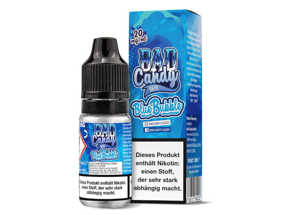 Bad Candy Liquids - Blue Bubble - Nikotinsalz Liquid 20 mg/ml 10er Packung