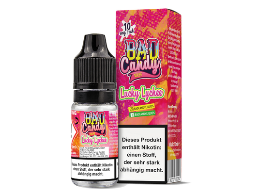 Bad Candy Liquids - Lucky Lychee - Nikotinsalz Liquid 10 mg/ml 10er Packung