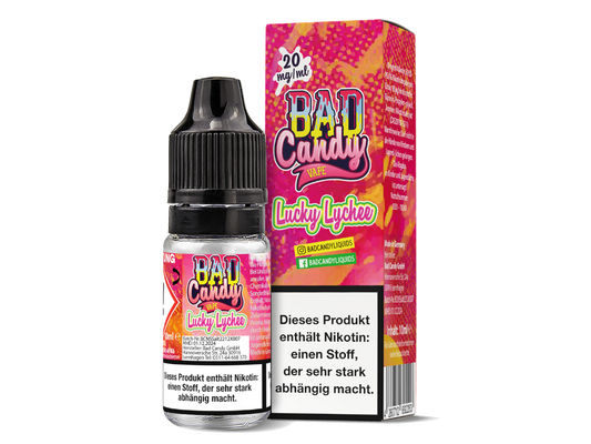 Bad Candy Liquids - Lucky Lychee - Nikotinsalz Liquid 20 mg/ml 10er Packung
