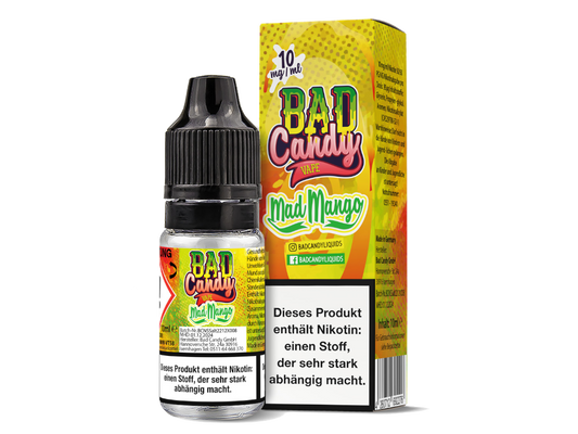 Bad Candy Liquids - Mad Mango - Nikotinsalz Liquid 10 mg/ml 10er Packung