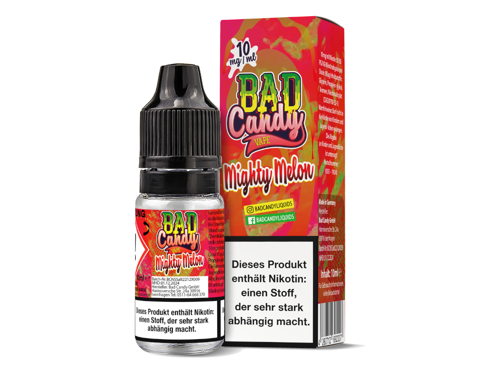Bad Candy Liquids - Mighty Melon - Nikotinsalz Liquid 10 mg/ml 10er Packung