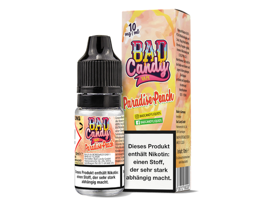 Bad Candy Liquids - Paradise Peach - Nikotinsalz Liquid 10 mg/ml 10er Packung