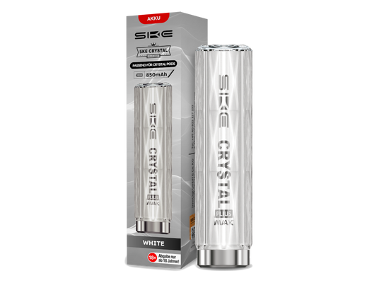 SKE - Crystal Plus MAX Akku 850 mAh weiß 10er Packung