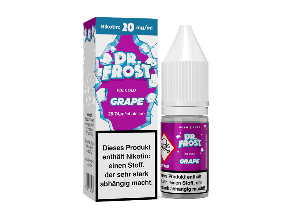 Dr. Frost - Ice Cold - Grape - Nikotinsalz Liquid 20 mg/ml 10er Packung