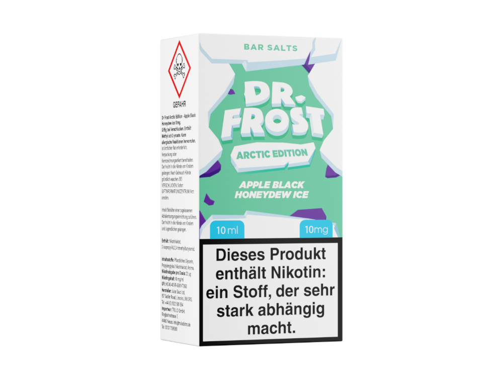 Dr. Frost - Arctic Edition - Apple Black Honeydew Ice - Nikotinsalz Liquid 10 mg/ml 5er Packung