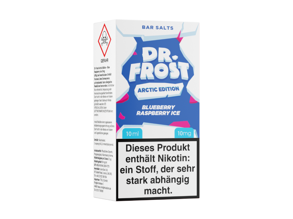Dr. Frost - Arctic Edition - Blueberry Raspberry Ice - Nikotinsalz Liquid 10 mg/ml