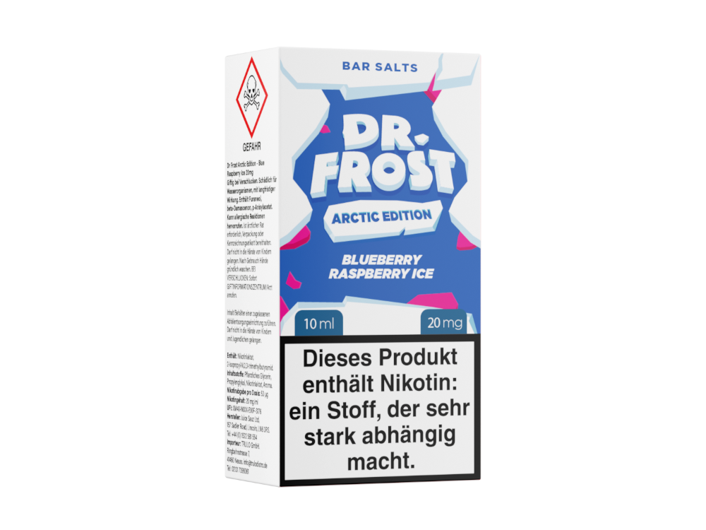 Dr. Frost - Arctic Edition - Blueberry Raspberry Ice - Nikotinsalz Liquid 20 mg/ml 5er Packung