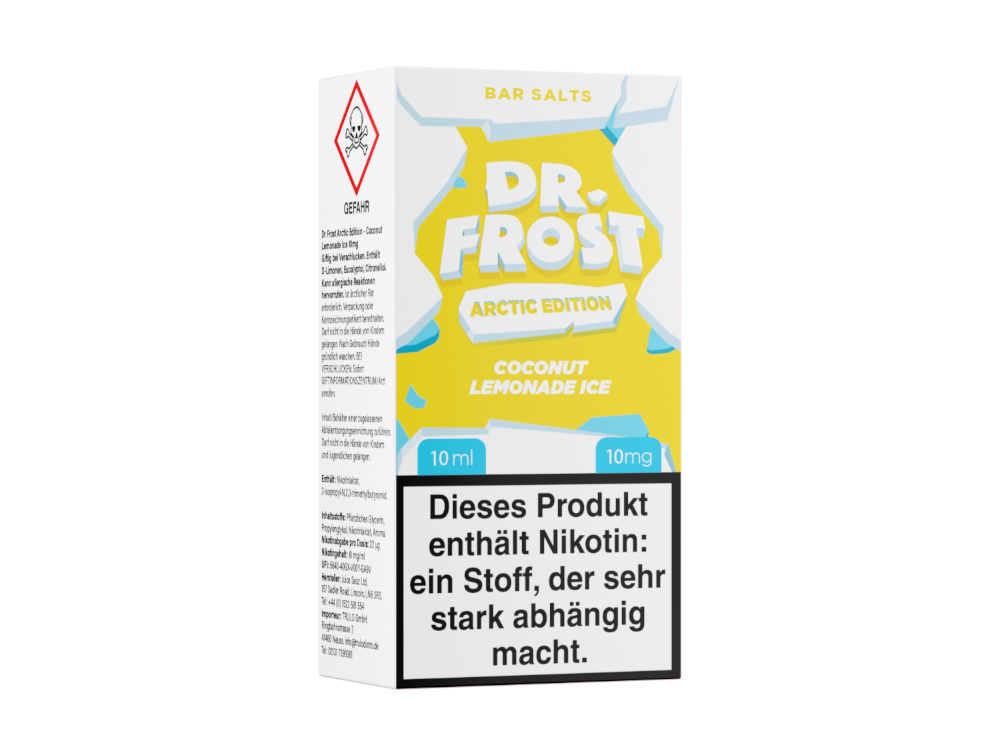 Dr. Frost - Arctic Edition - Coconut Lemonade Ice - Nikotinsalz Liquid 10 mg/ml 5er Packung