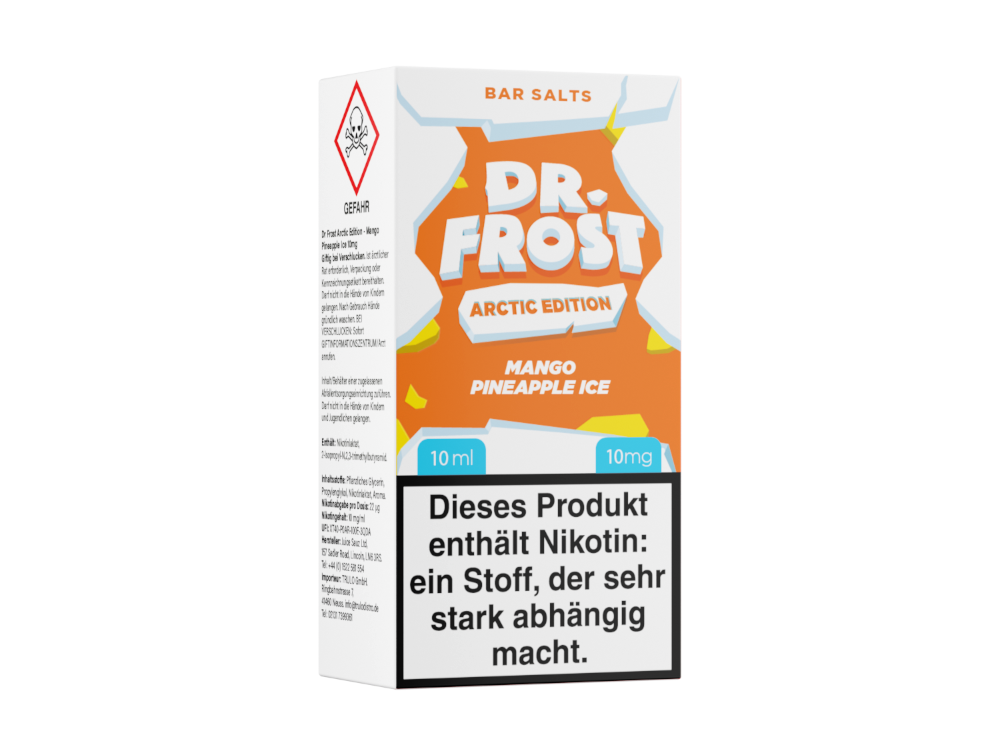 Dr. Frost - Arctic Edition - Mango Pineapple Ice - Nikotinsalz Liquid 10 mg/ml 5er Packung