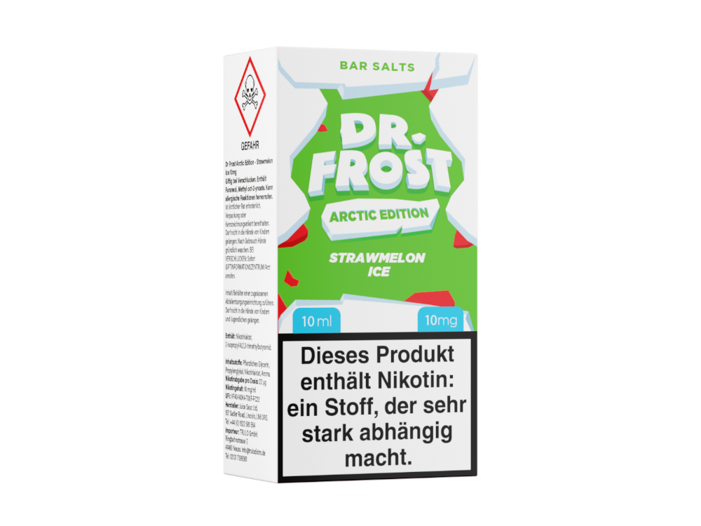 Dr. Frost - Arctic Edition - Strawmelon Ice - Nikotinsalz Liquid 10 mg/ml 5er Packung