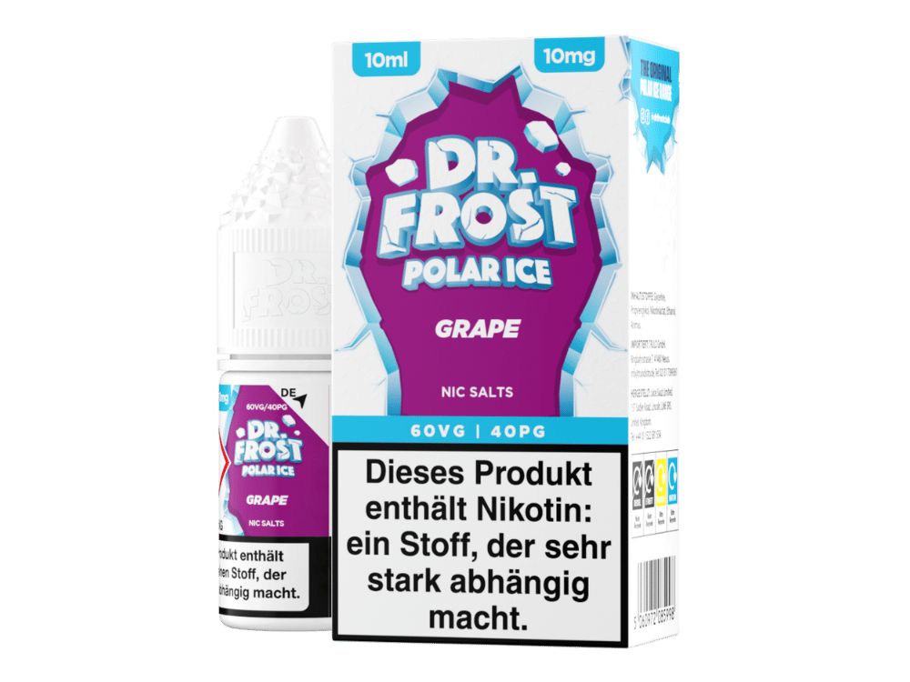 Dr. Frost - Polar Ice - Grape - Nikotinsalz Liquid 10 mg/ml 5er Packung