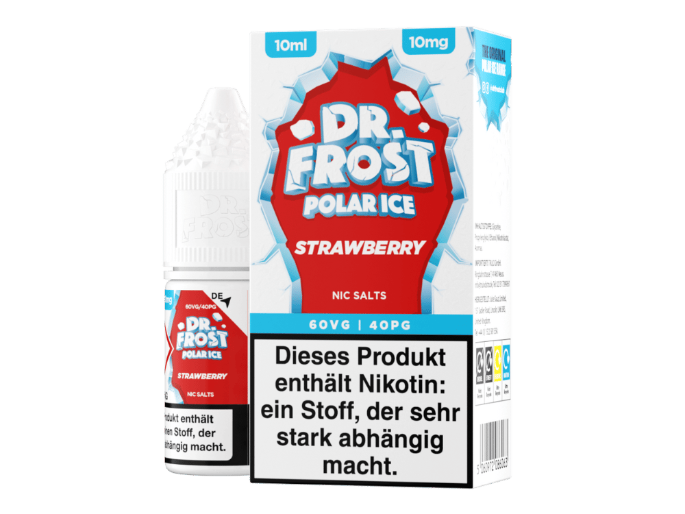 Dr. Frost - Polar Ice - Strawberry - Nikotinsalz Liquid 10 mg/ml 5er Packung